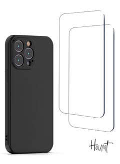 Houmt iPhone 14 Pro Max Case 6.7 Inch with 2Pack Screen Protector Soft Liquid Silicone Cover - Slim Fit Camera Protective Phone Case for Apple iPhone 14 Pro Max  - Image 1