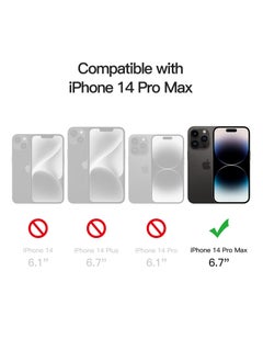 Houmt iPhone 14 Pro Max Case 6.7 Inch with 2Pack Screen Protector Soft Liquid Silicone Cover - Slim Fit Camera Protective Phone Case for Apple iPhone 14 Pro Max  - Image 2