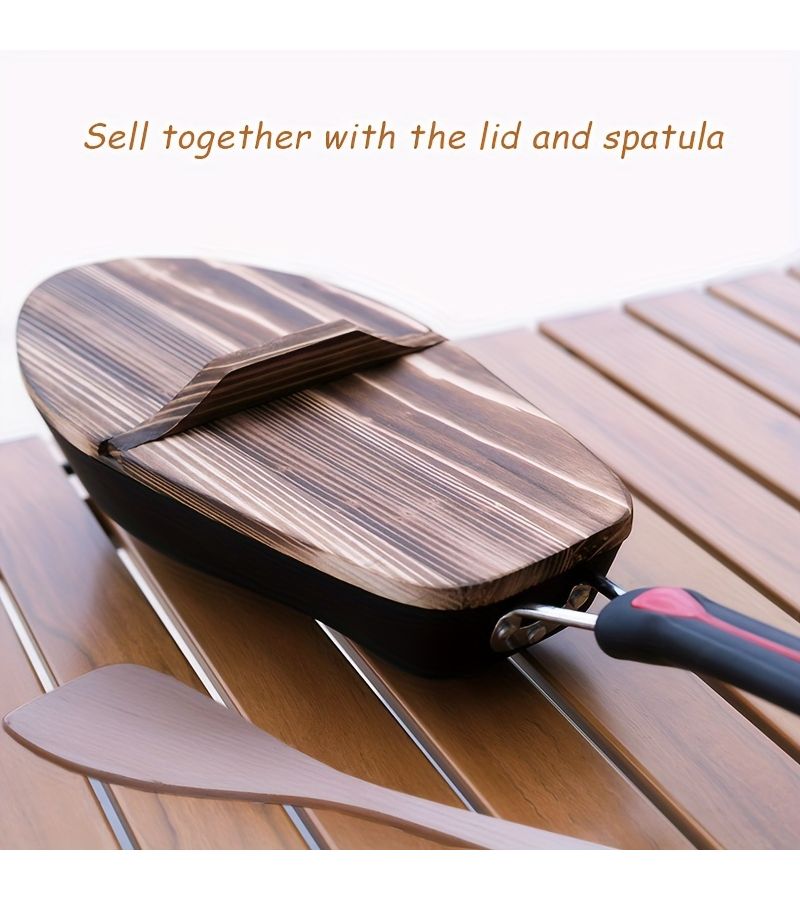 3 Pcs Fish Pot Set With Fast Heat Conduction Non Stick Fish Shaped Pan Body Lid And Spatula - Image 5
