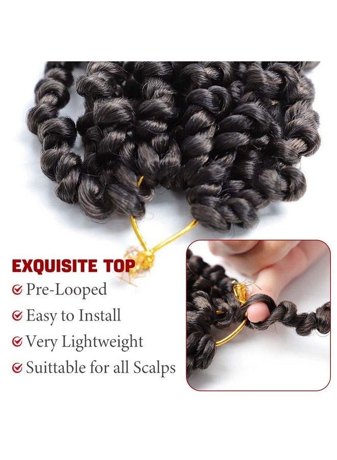 Violet Pretwisted Passion Twist Crochet Hair 6 Inch 9 Packs Passion Twist Hair Pre Looped Ombre Blonde Short Passion Twist Hair Crochet Braids Hair Extensions（T276 Inch9 Packs）  - Image 5
