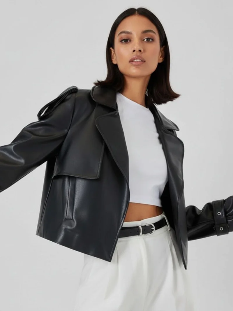 بيغ دارت جاكيت جلد صناعي للدراجين من بي دارت