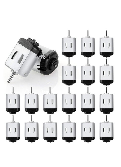 Mini DC Motor, 20 Pcs 1.5-3V 23000RPM Micro Electric Motor, High Speed Torque Small Electric Motor, Suitable for DIY Remote Control Toy Car, Science Experiments, Robot