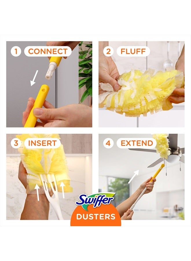 Swiffer 360 Dusters Extendable Handle Starter Kit, 3 Count Duster Refill  - Image 4
