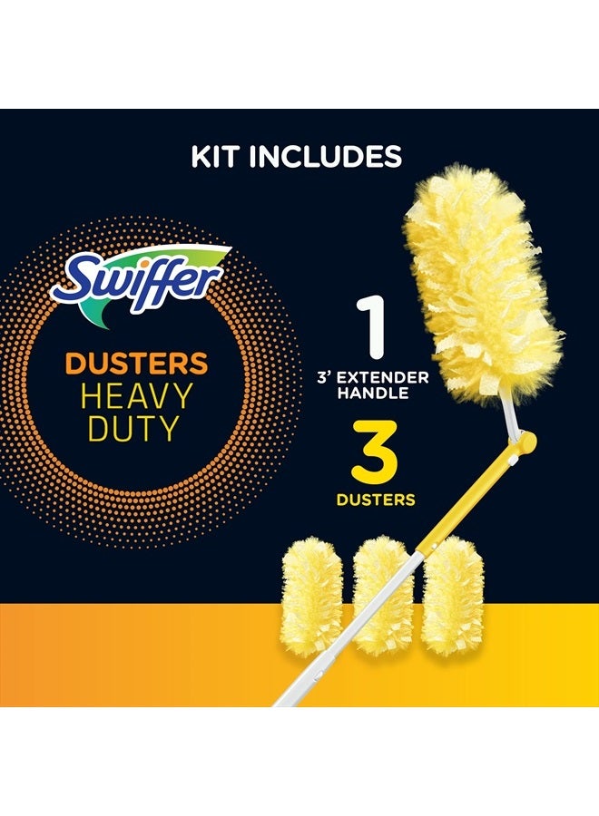 Swiffer 360 Dusters Extendable Handle Starter Kit, 3 Count Duster Refill  - Image 3