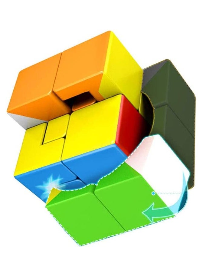 Puppet Speed Cube SYOSI 3x3 Bandage Magic Cube, Brain Teaser Puzzle Toys Limited Rotation Creative New Cube Version 2 - Image 4