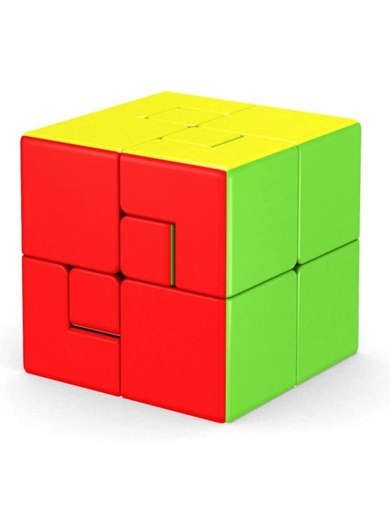 Puppet Speed Cube SYOSI 3x3 Bandage Magic Cube, Brain Teaser Puzzle Toys Limited Rotation Creative New Cube Version 2 - Image 1