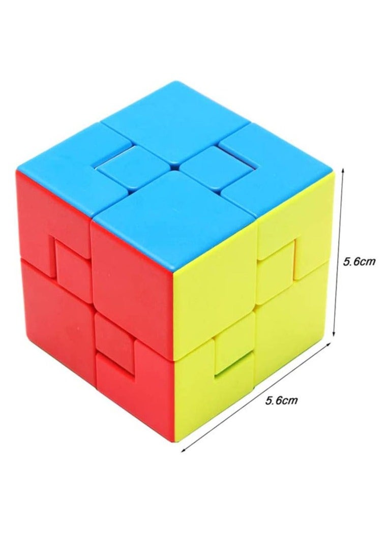 Puppet Speed Cube SYOSI 3x3 Bandage Magic Cube, Brain Teaser Puzzle Toys Limited Rotation Creative New Cube Version 2 - Image 2