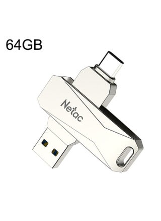 Netac U782C Type-C Dual Interface High-Speed Metal Computer USB Flash Drive, Capacity: 64GB - pzsku/Z1EA3EA52E18EDD18D170Z/45/_/1731446392/e69c3ccf-f10b-4639-b5cb-4223525bfb60