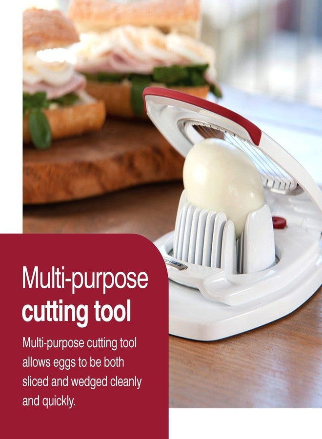 ZYLISS Egg Slicer - Non Slip, Egg Cutter and Wedger with Built in Shell Piercer - Image 3