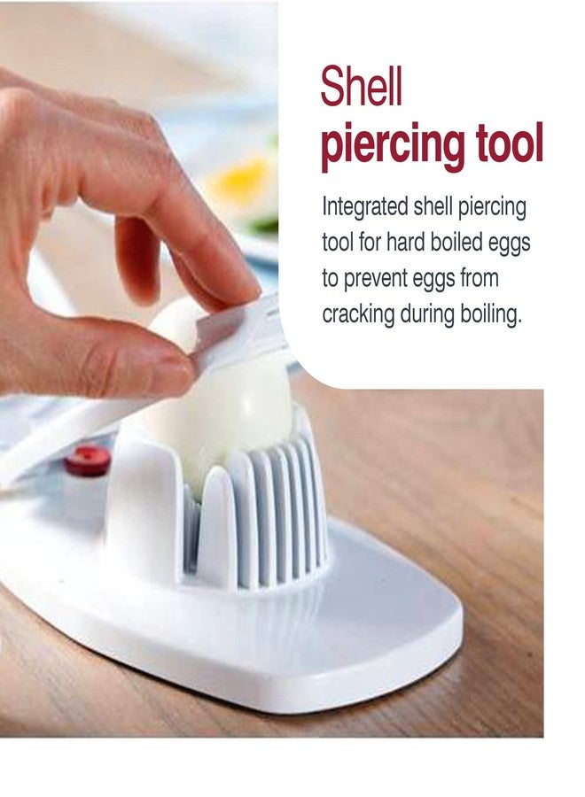 ZYLISS Egg Slicer - Non Slip, Egg Cutter and Wedger with Built in Shell Piercer - Image 4