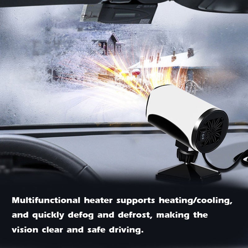 Car Heater 24.0V 200W Portable Windshield Quick Heating & Cooling Defrost Defogger Winter Warmer 360° Rotation for Car Truck SUV - Image 5