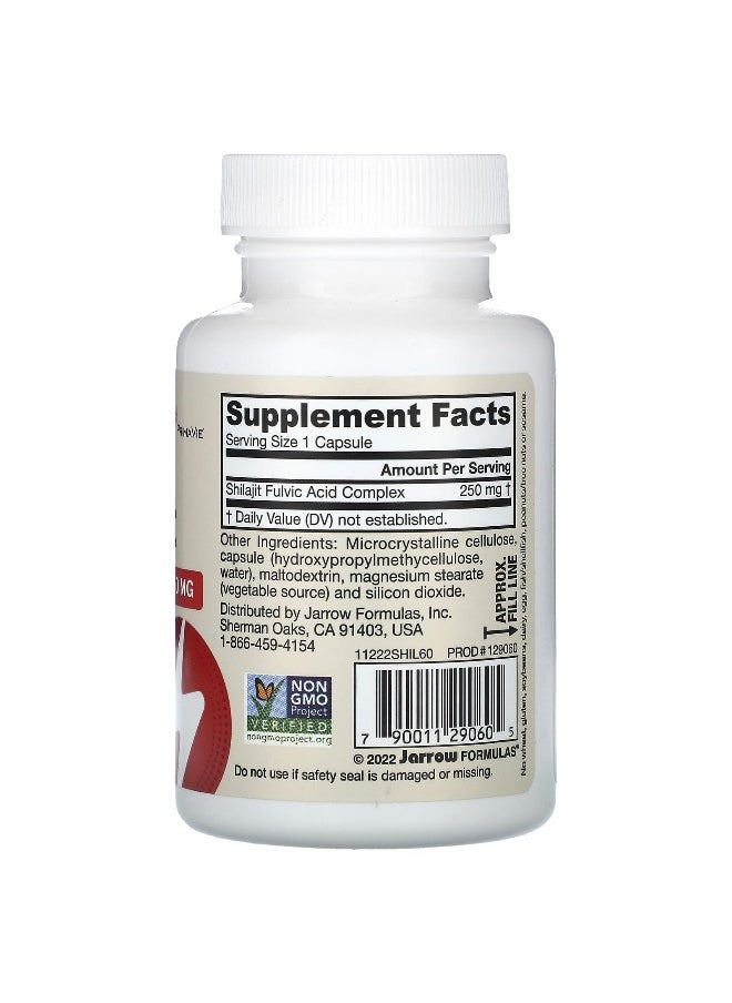 jarrow formulas Jarrow Formulas, Vegan Shilajit Fulvic Acid Complex, 250 mg, 60 Veggie Capsules  - Image 2
