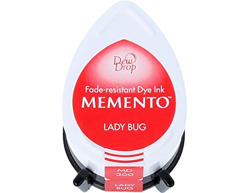 Tsukineko Memento Dew Drop Ink Pads Dew Drop Pad, Lady Bug - Image 1