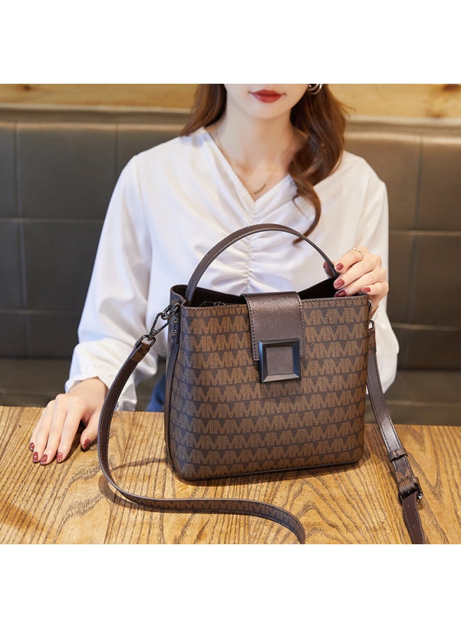 Bag New Trendy Light Luxury Bucket Bag Fashionable All-match Portable Shoulder Bag Genuine Leather High-end Crossbody Bag - Image 5