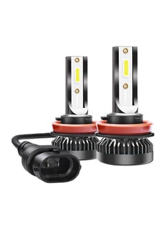 نيبمينينت فانوسين أماميين للسيارة H1/H7/H11 9005/9006 HB3/HB4 COB LED. 