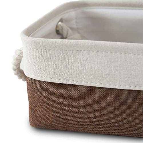 Sacyic Small Storage Baskets for Shelves,Fabric Storage Baskets for Closet,Rectangular Collapsible Baskets for organizing Clothes,Books,Gifts - Image 4