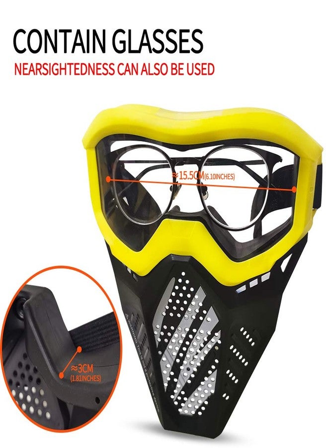 Surper 8 Pack Tactical Mask Compatible with Nerf Rival, Apollo, Zeus, Khaos, Atlas, Artemis Blasters Rival Mask - Image 4