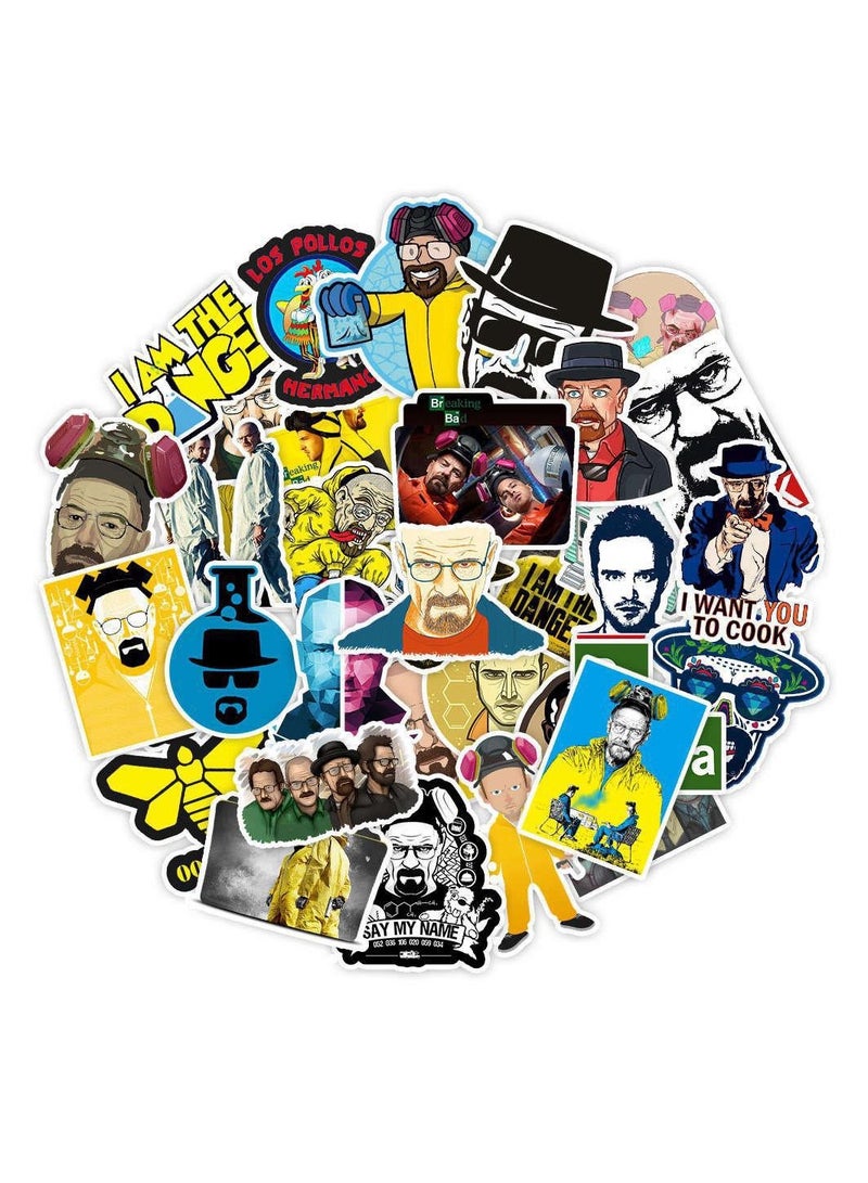 50 Pcs Breaking Bad Stickers Cool Waterproof Vinyl Stickers For Laptop Phone And Computer - Image 1