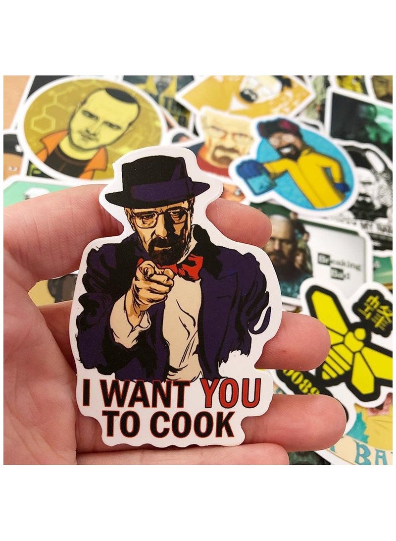 50 Pcs Breaking Bad Stickers Cool Waterproof Vinyl Stickers For Laptop Phone And Computer - Image 2