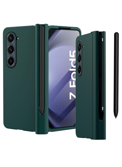 جراب Galaxy Z Fold 5 الأصلي، غطاء حماية كامل للجسم 360 درجة مع واقي شاشة مدمج وحامل قلم لهاتف Samsung Galaxy Z Fold 5 5G، أخضر