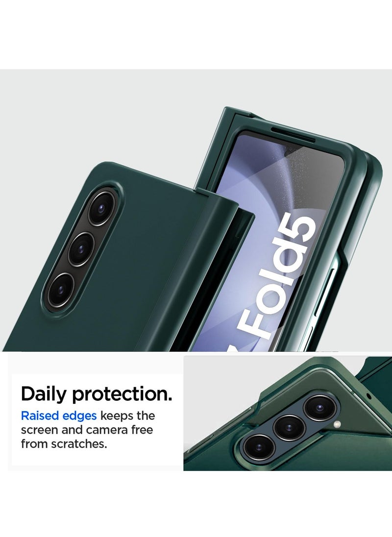 سيوسي - جراب Galaxy Z Fold 5 الأصلي، غطاء حماية كامل للجسم 360 درجة مع واقي شاشة مدمج وحامل قلم لهاتف Samsung Galaxy Z Fold 5 5G، أخضر - Image 1