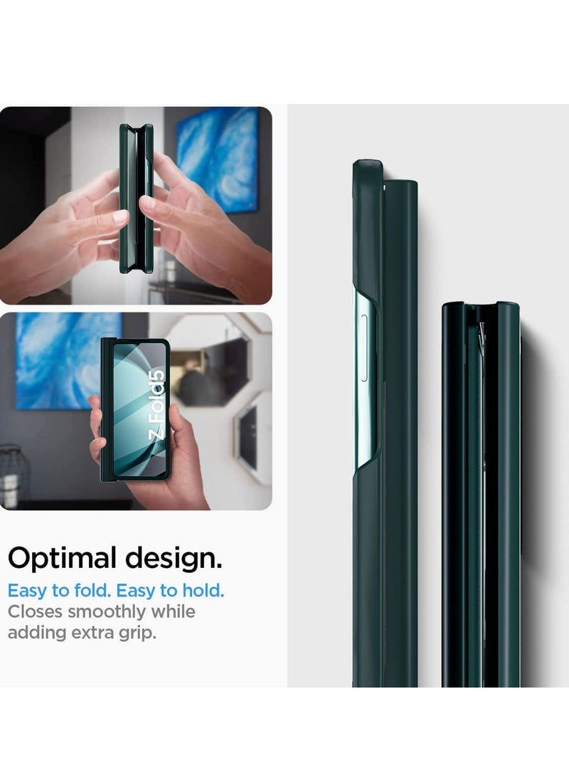 سيوسي - جراب Galaxy Z Fold 5 الأصلي، غطاء حماية كامل للجسم 360 درجة مع واقي شاشة مدمج وحامل قلم لهاتف Samsung Galaxy Z Fold 5 5G، أخضر - Image 1