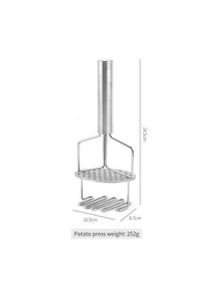 Generic Heavy Duty Potato Masher Stainless Steel Potato Masher One Piece Very Easy To Use  - Image 3