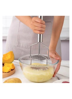 Generic Heavy Duty Potato Masher Stainless Steel Potato Masher One Piece Very Easy To Use  - Image 4