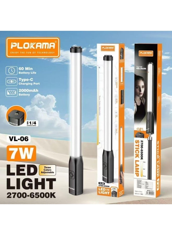 التخطيط مصباح إضاءة عصا Plokama VL-06 Pro RGB - Image 1