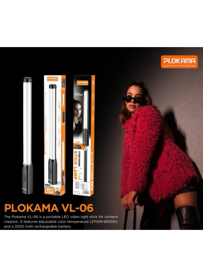التخطيط مصباح إضاءة عصا Plokama VL-06 Pro RGB - Image 2