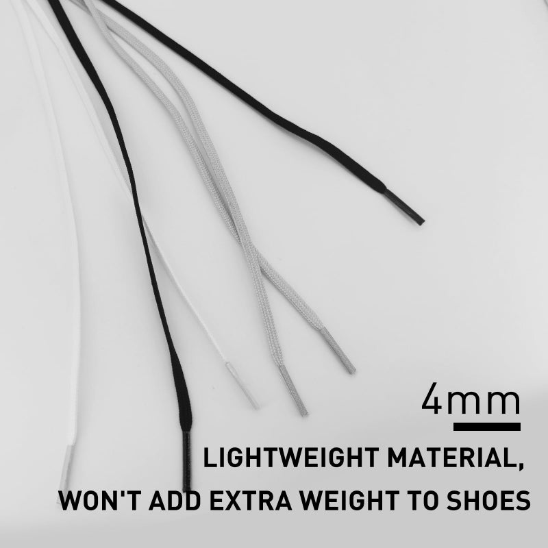 UamGlsob أحبال حذاء كرة القدم UamGlsob 5/32''(4mm) لنعل أحذية نايك ميركوريال، أحبال رفيعة مسطحة بديلة لأحذية كرة القدم (أسود، 54"/140 سم) - Image 5
