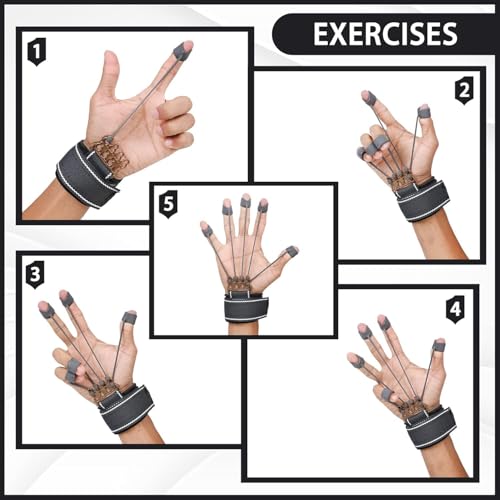 SUREFIT Adjustable Hand Grip Strengthener with Finger Exerciser Combo, Forearm, Wrist & Grip Trainer for Home Gym Workout Equipment for Men & Women (Counter Adjustable- 5-60 Kg) - Image 2