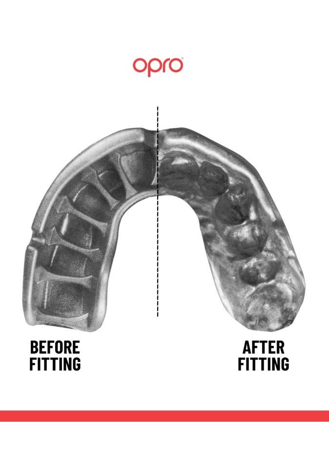 OPRO - Self Fit Ufc Gold Red/Silver - Image 1