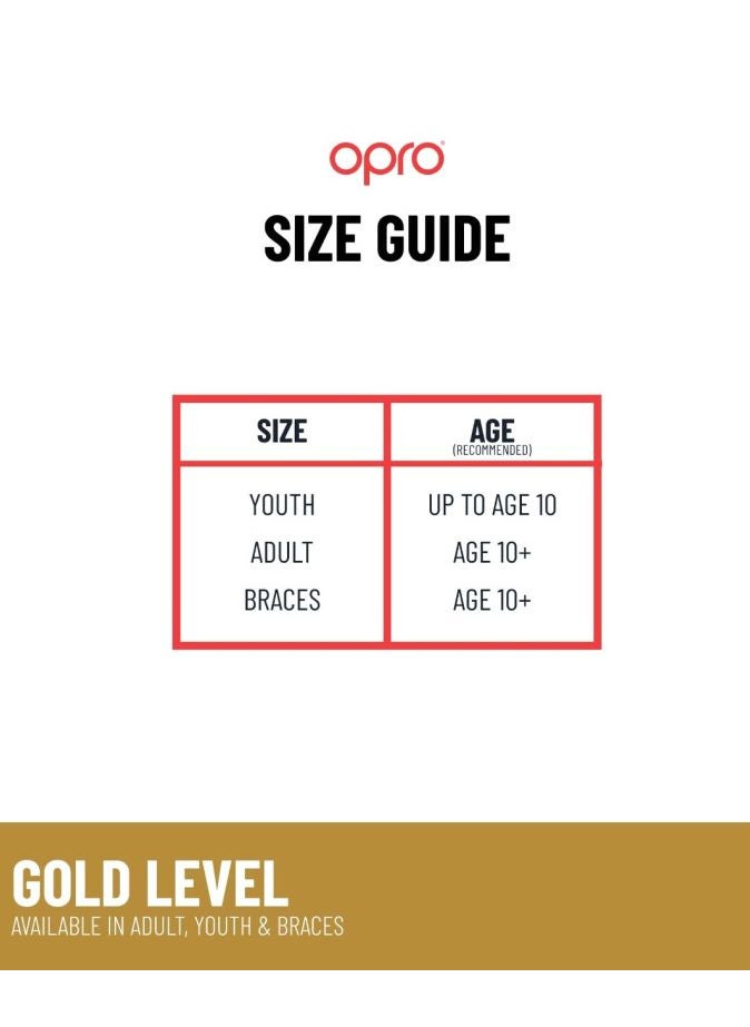 OPRO - Self Fit Ufc Gold Red/Silver - Image 1