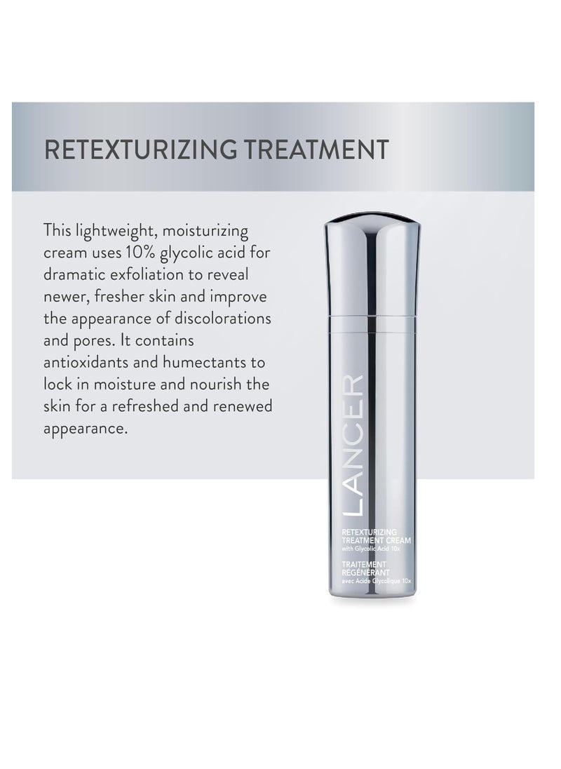 lancer Lancer Skincare Retexturizing Treatment, Daily Moisturizing Cream with 10% Glycolic Acid, 1.7 Fl Oz  - Image 3
