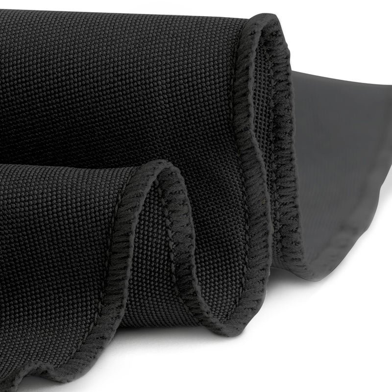 Gee Di Moda Round Tablecloth - 120 Inch Black Round Table Cloth for 60 to 96 Inch Round Tables - Heavy Duty Washable Fabric - for Buffet Table  Holiday Party  Dinner  Wedding & Baby Shower - Image 3