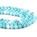 LE SKY Larimar Beads 100 Natural Round Stone Loose Beads for Jewelry Making Necklace Gift 8mm - Image 2