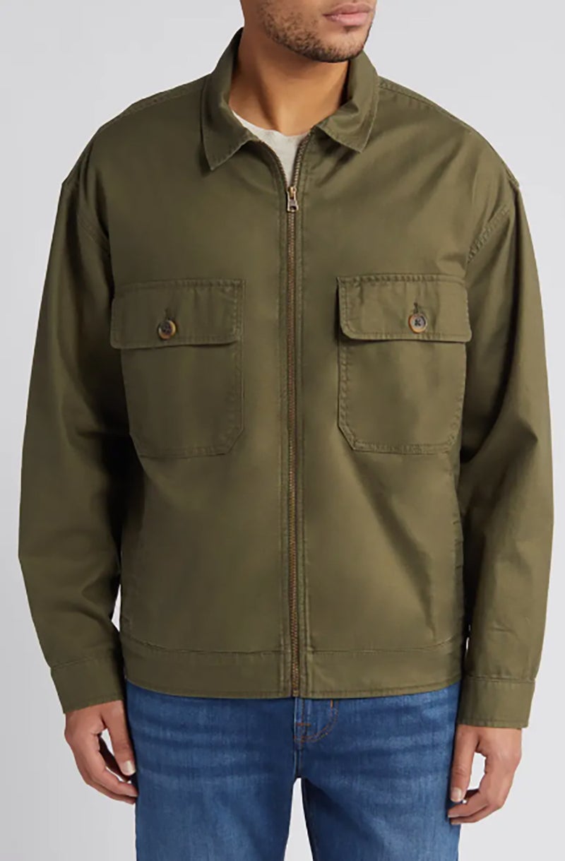 Men's Casual Zip-Up Jacket with Lapel Collar, Spring Autumn Outerwear - Image 2