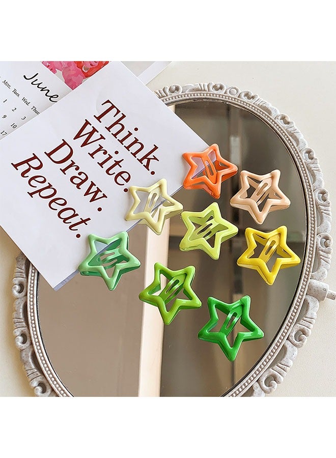 DAREU 23‑Piece Star Hair Clips Set – Colorful Non‑Slip Metal Snap Barrettes for Girls & Women, Star‑Shaped Hair Accessories for Daily Wear & Special Occasions - Image 2