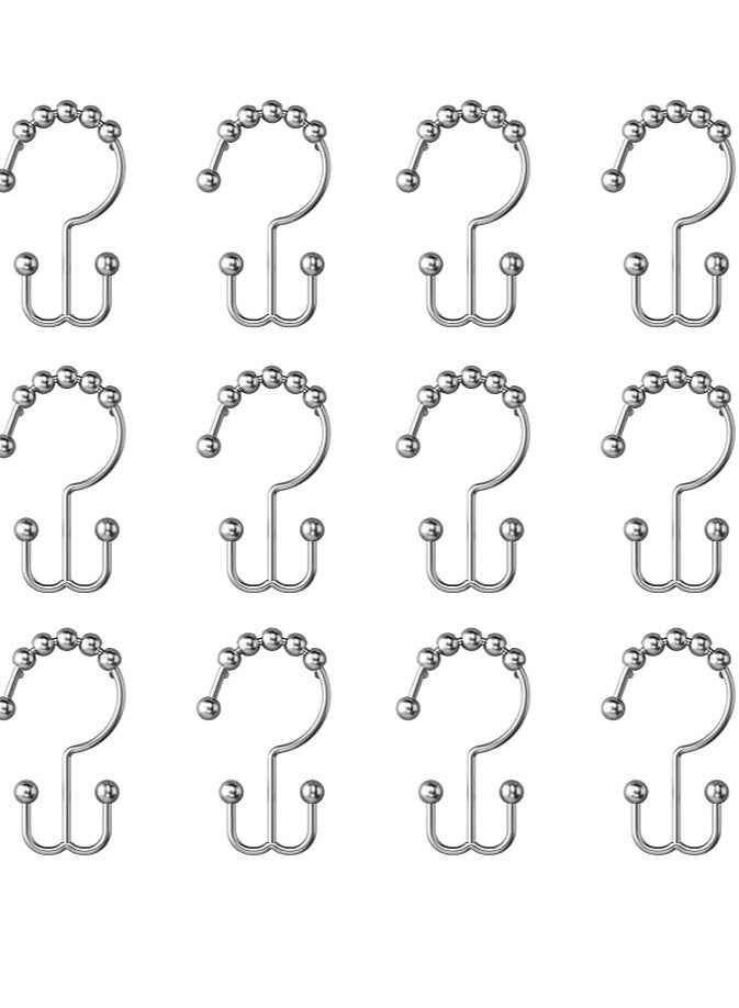 Home & Kitchen› Bathroom› Bathroom Accessories› Shower Curtains, Clips & Liners› Shower Curtain Hanger› Shower Curtain Rings  - Image 1