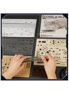Robotime ROKR Marble Run Link Pack (Spaceport & Night city) LG01 Premium 3D Puzzle Building Kits  - Image 3