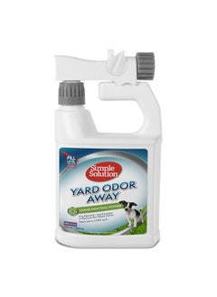 Simple Solution Yard Odor Eliminator For Dogs And Cats, Yard Odor Away Hose Spray, Yard Deodorizer For Dog Urine And Poop, Outdoor Urine Odor Eliminator, Strong Enzyme Cleaner, 32 Oz.  - Image 1