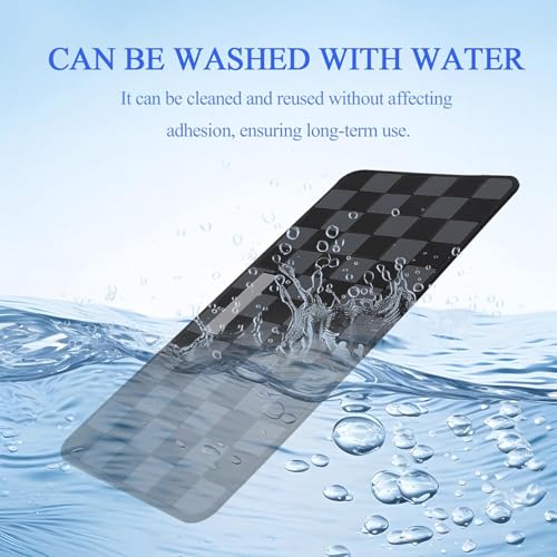 Eliane Car Dashboard Mat Anti-Slip Rubber Pad Universal Non Slip Car Dashboard Sticky Adhesive Mat for Phones Sunglasses Keys, Chess Design (Black/Grey) - Image 5