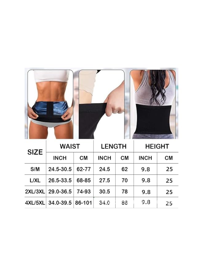 S-TOP Workout Waist Trainer for Women, Sweat Belt, Waist Trimmer Cincher for Girls Working Out (L/XL) - Image 4