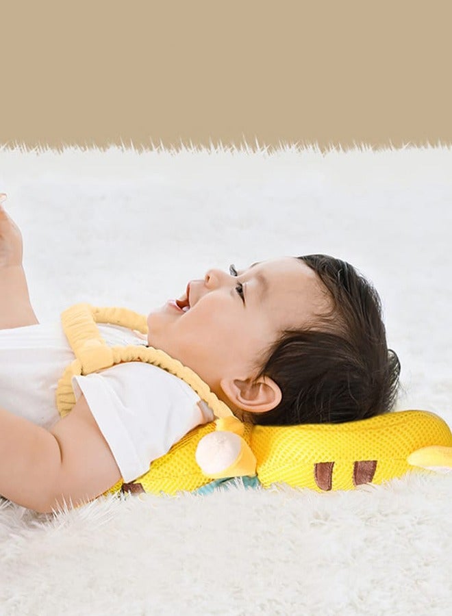 Baby Head Protector Toddler Breathable Walking Pillow Backpack Anti Fall Cushion Baby Safety Protection With Adjustable Elastic Shoulder Strap With Knee Pad - Image 3