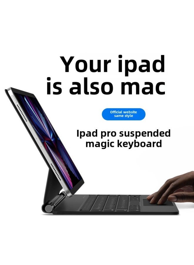 For Apple IPad10 Wonderful Control Keyboard 2024 Pro11 Inch Magnetic Suspension Air4/5 Second Touch 12.9-Color:Black-Product Type:(2022) The Tenth Generation Ipad 10.9 Inch - Image 1