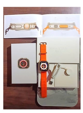 HW 8 Ultra Max Smart Watch Series 8 With Full Screen Works With the Android And IOS System Quick Response Wireless Charging And Supports GPS, Size 49 mm - Orange - pzsku/Z1EA521D5185EFEFC2330Z/45/_/1683108070/2deb6e00-57c0-4d89-8ad7-9aca1e4784cf