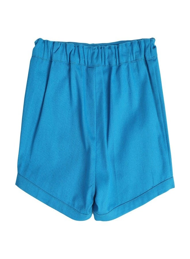 miniklub Baby Woven Cotton Blue Color Short (0-3M) - Image 3