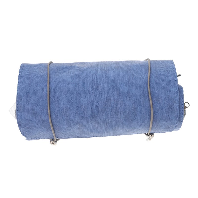 Large Capacity Detachable Travel Makeup Bag Blue Foldable Cosmetic Organizer 53x27cm - Image 2