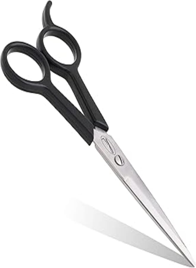 Fine Lines 6" Hairdressing Scissors with Hook - Anti-Rust Barber Scissors - Hair Cutting Scissor for Hairdressers - Ergonomic Hair Scissors, Hair Dressing Scissors Sharp - Ideal for Men, Women, and Children